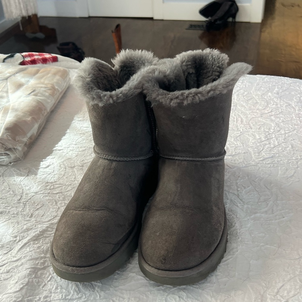 UGG Charcoal Ankle Booties